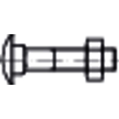 E-NORMpro - Flachrundschraube mit Vierkantansatz DIN 603 MU Stahl galv.verz. M 8x 30