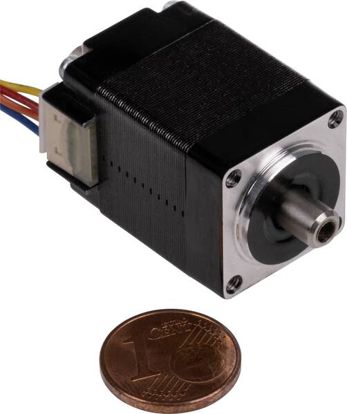 Joy-it Schrittmotor NEMA08-05HS 0.016 Nm 0.6 A 0.6 A Wellen-Durchmesser: 5 mm
