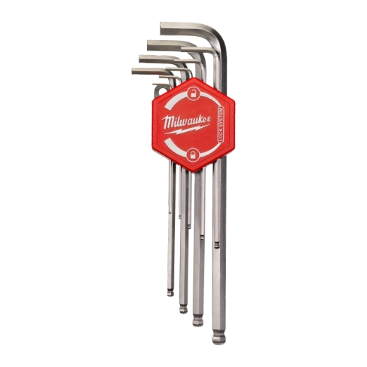MILWAUKEE 9-teilig: 1.5, 2, 2.5, 3, 4, 5, 6, 8, 10 mm Innensechskantschlüssel-Satz metrisch