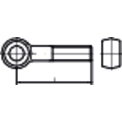 NOBRAND - Augenschrauben DIN 444 Form B Stahl 4.6 galvanisch verzinkt M10 x 130mm