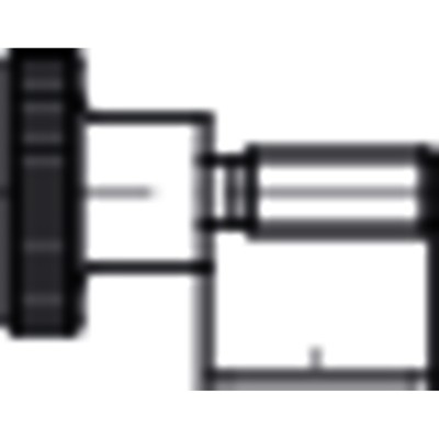 NOBRAND - Rändelschraube hohe Form DIN 464 Messing M6 x 25mm