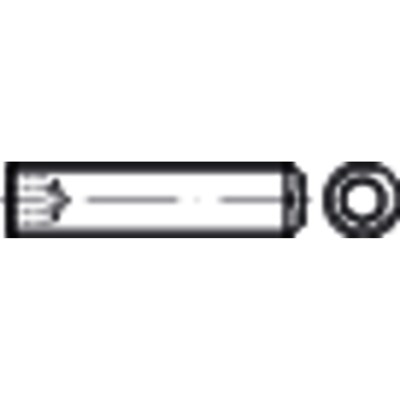 NOBRAND - Gewindestift mit ISK und Ringschneide DIN 916 Stahl 45 H blank M12 x 1,75 x 40mm
