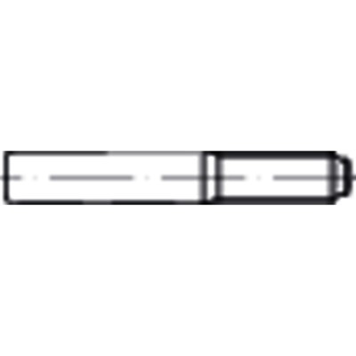 NOBRAND - Kegelstift m. konstant langem Gewindezapfen DIN 7977 Stahl 9S20K blank ø12x100mm