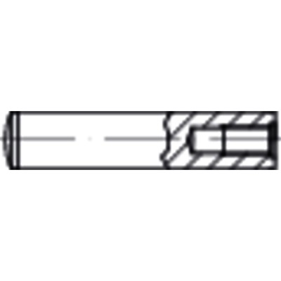 NOBRAND - Zylinderstift mit Innengewinde DIN 7979 Form D Stahl gehärtet blank ø16 x 100mm