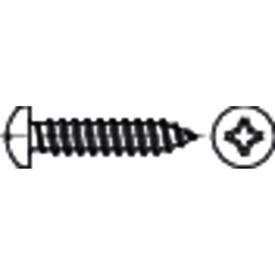 NOBRAND - Linsen-Blechschraube C-H, DIN 7981, galvanisch verzinkt, 2,9 x 16mm