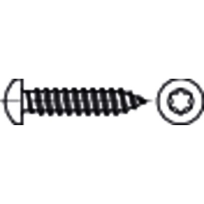 NOBRAND - Linsen-Blechschraube DIN 7981-C-T Stahl galvanisch verzinkt ø2,9 x 13mm