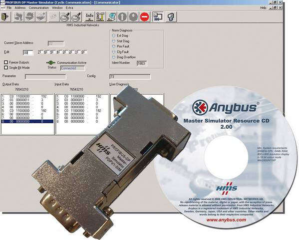 Anybus 017504 017504 Mastersimulator Profibus 1 St.