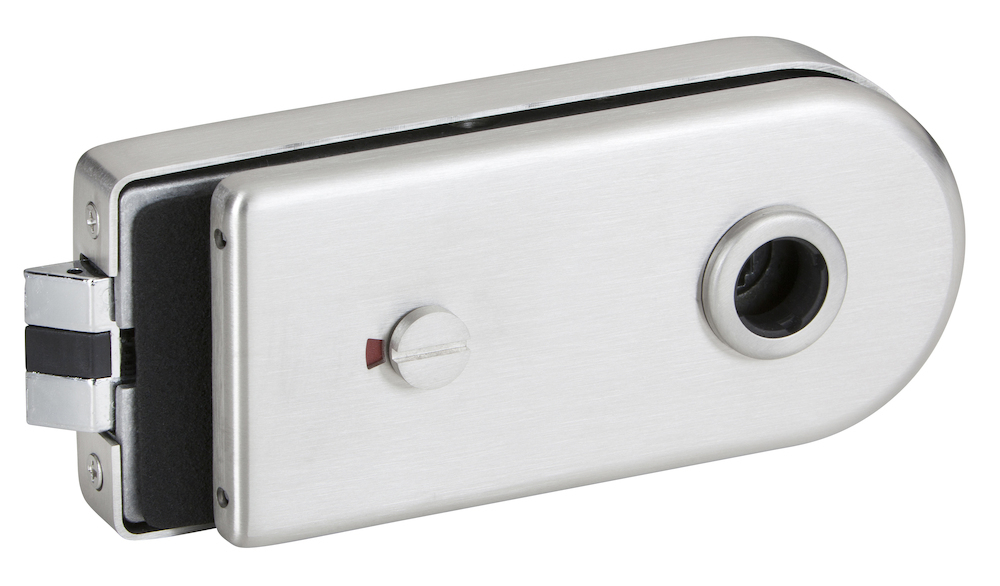 HERMAT Ganzglastürschloss ROMA 6033, Aluminium