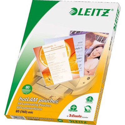 LEITZ® - Laminierfolie 33818 DIN A4 80µm 100 St./Pack.