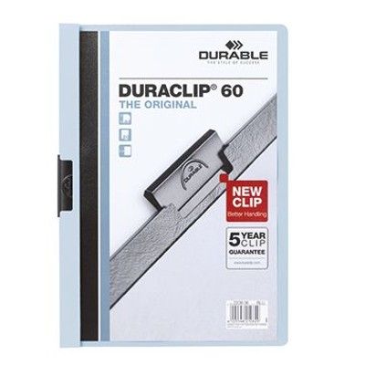 DURABLE - Klemmmappe DURACLIP 60 220906 DIN A4 Hartfolie blau