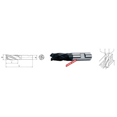 ELMAG - HSSE PM-Schaft-Schruppfräser DIN 844 ø10,0mm kurz