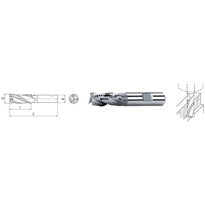 ELMAG - HSS Co8-Schaft-Schlichtfräser DIN 844 ø10,0mm kurz