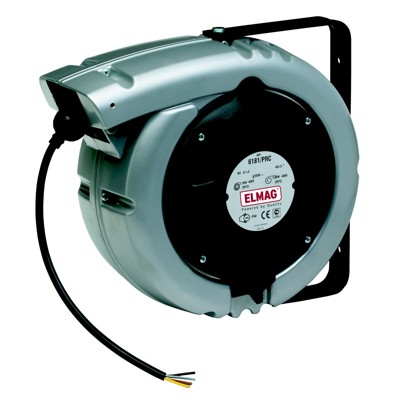 ELMAG - Automatischer Kabelaufroller ZECA 6186/PRC/IP65 RNF, 20+2 Meter, 3x 1,5mm²