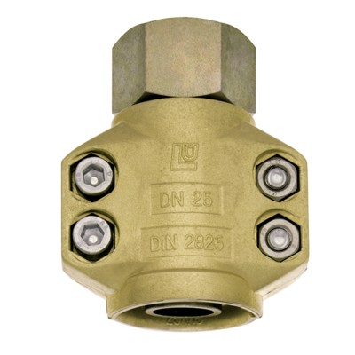 Hochdruck Dampfkuppl., MT,Überwurfmutter,SLW13mm, IG G1/2", Messing, Stahl verz.
