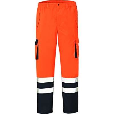 4Protect® - Warnschutzhose BALTIMORE 3491, warnorange/marineblau, Größe XL