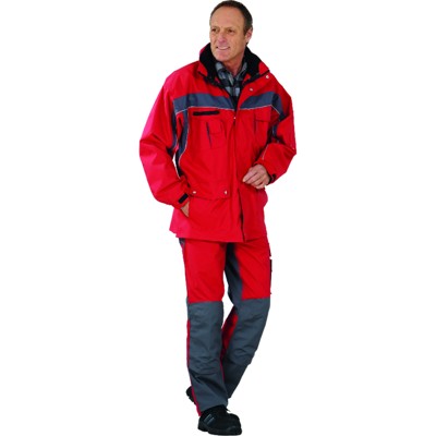 Planam - Allwetterjacke 2577 rot/schiefer, Größe L