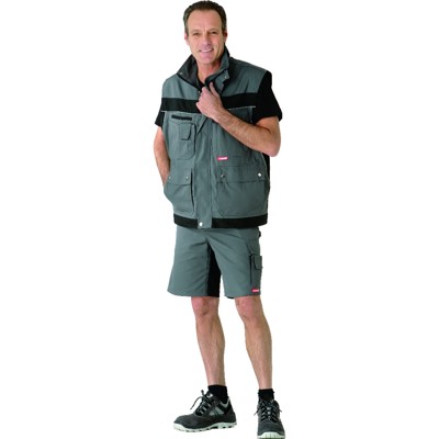 Planam - Shorts 2546 schiefer/schwarz, Größe XS