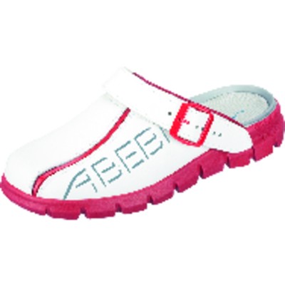 ABEBA® - Berufsclog Dynamic 7313, OB FO SRC, weiß/rot, Größe 48