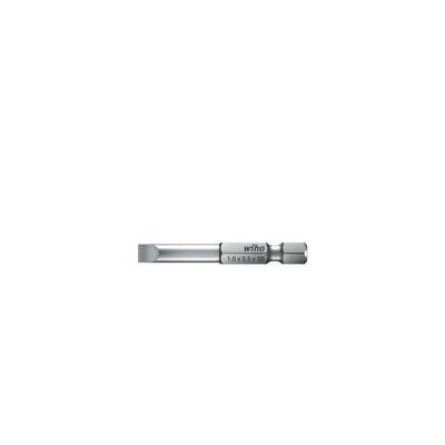 Wiha® - Bit Schlitz 7040 Z DIN ISO 1173 E 6,3 6,3mm / 1/4" 2,5x0,4x70mm