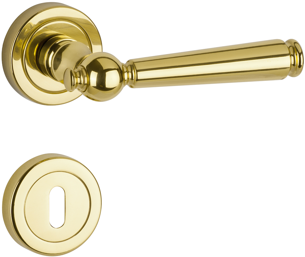 HERMAT Drückerlochteil AREZZO 1144, Messing