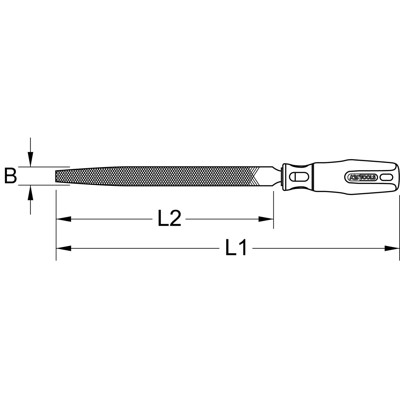 KSTOOLS® - BERYLLIUMplus Halbrundfeile Hieb 1