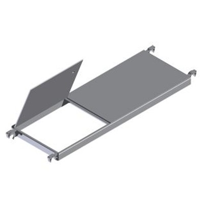 ZARGES - Plattform 1.800mm B 600mm Durchstiegsklappe ALU, Aluminium-Rahmen 13kg