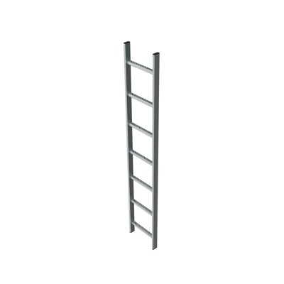 ZARGES - Schachtleiter feuerverzinkt 7Sp, B innen 300 außen 340mm, L 1.960mm