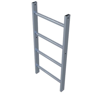 ZARGES - Leiternteil, 13 Spr., L 3.640mm, B 520mm, Edelstahl