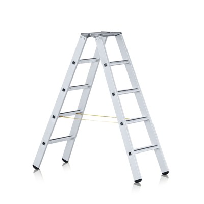 ZARGES - Stehleiter 2 x 6 Stufen, Aluminium, beidseitig begehbar, H 1.700mm, B 530mm