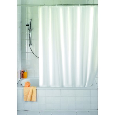 WENKO® - Duschvorhang Uni weiß, 180 x 200cm