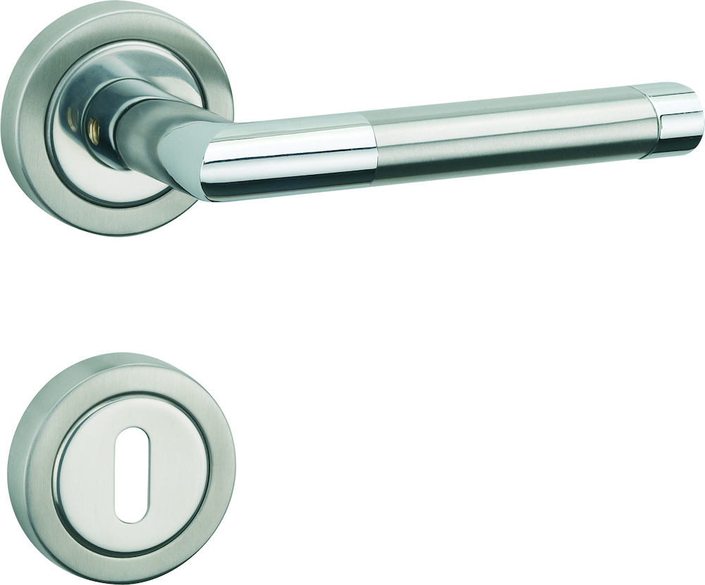 HERMAT Wechselgarnitur mit Rosetten WIND 1356.BIC/2031/3127, Edelstahl