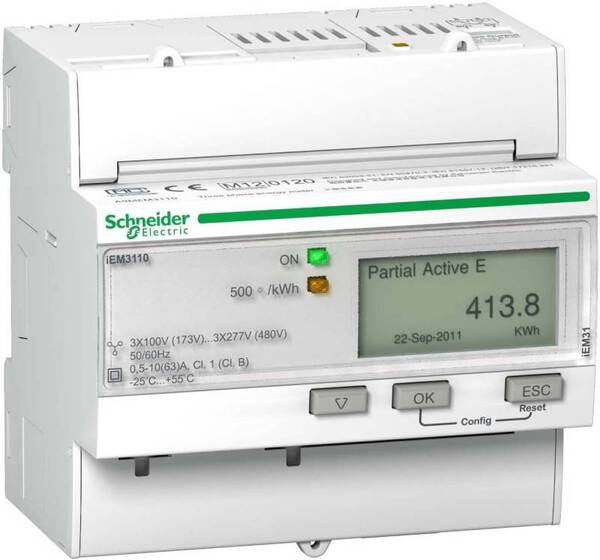 Schneider Electric A9MEM3110 E-Zähler digital 63 A MID-konform: Ja 1 St.