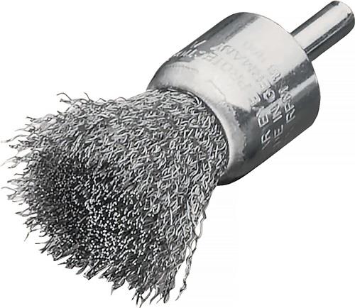 LESSMANN Pinselbürste D.30mm Schaft 6mm Drahtstärke 0,3mm VA 18000min-¹ LESSMANN