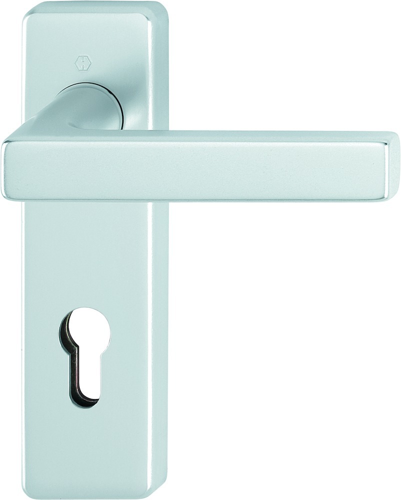 HOPPE® Drückergarnitur mit Kurzschild Dallas 1643/202KH, Aluminium, 10724678