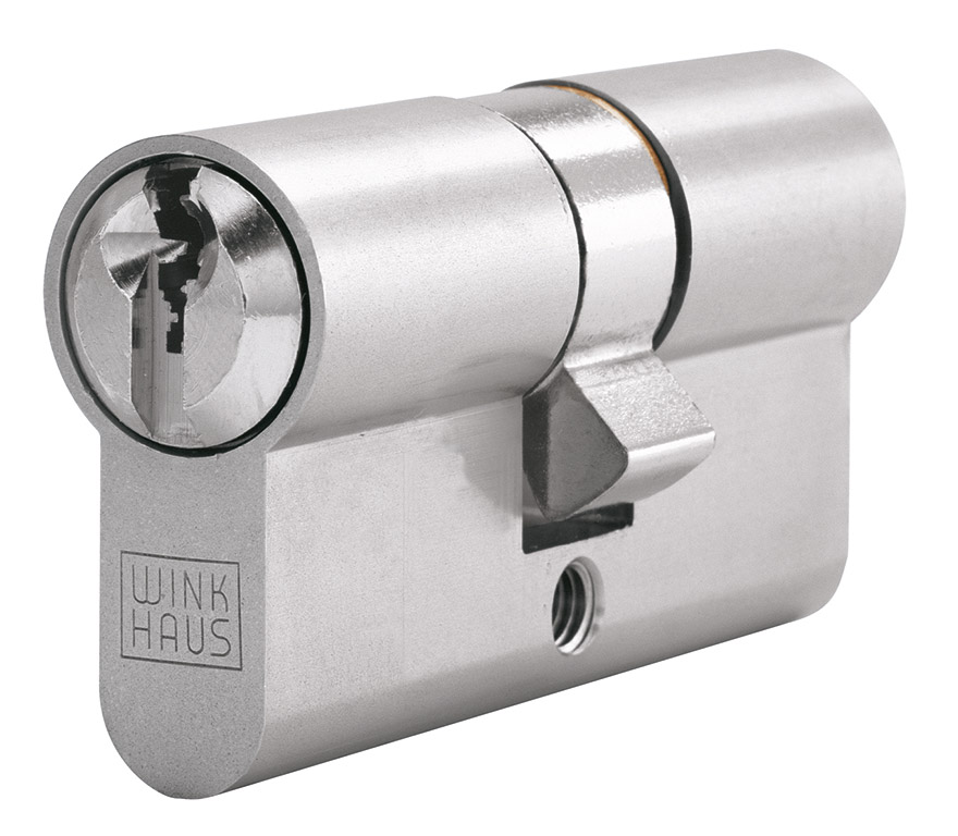 WINKHAUS keyTec RPE0115 Profil-Doppelzylinder (FZG) für Anti-Panik-Mehrfachverriegelungen EGS N 65/70 NR SW8