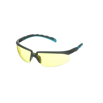 3M™ - Solus™ Serie 2000, S2003SGAF-BGR, grau/türkise Bügel, Scotchgard™ Anti-Fog-Beschichtung, gelbe Anti-Fog-Antikratz-Scheibe, 20 pro Packung