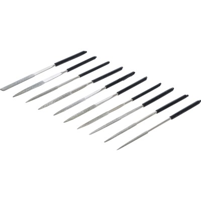 BGS - Diamantfeilen-Satz gerade 140 x 3mm 10-teilig