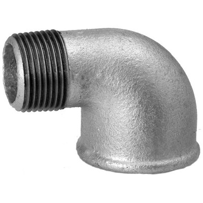 HS - Winkel 92, 90°, verzinkt DN 10, 3/8" IG/AG