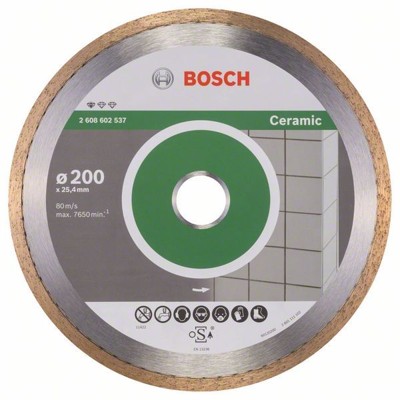 Bosch - Diamanttrennscheibe Standard for Ceramic, 200 x 25,40 x 1,6 x 7mm (2608602537)