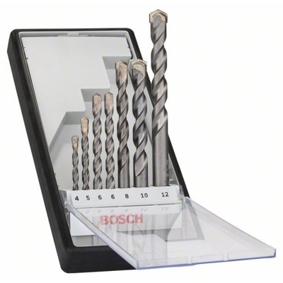 Bosch - Betonbohrer-Robust Line-Set CYL-3, Silver Percussion, 7-teilig, 4 - 12mm