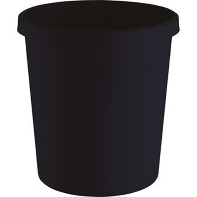 helit - Papierkorb the green german, 331x315mm Ø, 18L, schwarz, H6405895, recycelt