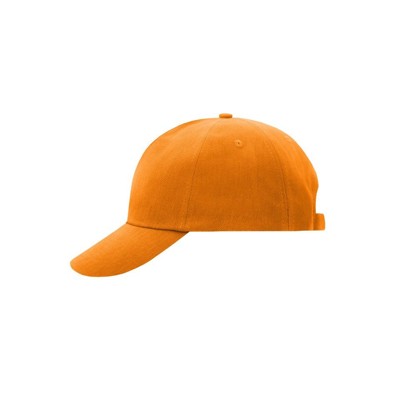 James & Nicholson - 5 Panel Cotton Cap MB9412, orange, Einheitsgröße