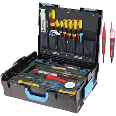 GEDORE - Werkzeugkoffer L-BOXX 136 36-teilig, für Elektriker, Kunststoffkoffer, 1100-02
