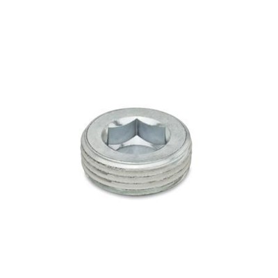 Ganter Norm® - 906-ST-M6X1-GPC Verschlussschrauben mit kegligem Gewinde, Stahl