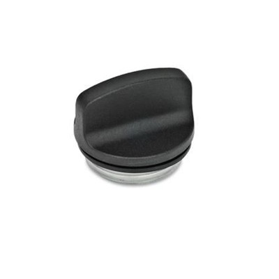 Ganter Norm® - 441-40-G1-1-SW Verschlussschrauben bis 100 °C, Aluminium