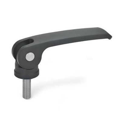 Ganter Norm® - 927.4-44-M4-25-B-B Exzenterspanner mit Edelstahl-Schraube, Hebel Zink-Druckguss