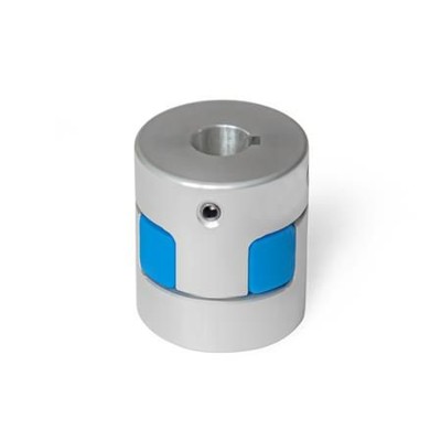Ganter Norm® - 2241-40-K15-16-AL-BS Elastomer-Klauenkupplungen mit Gewindestift