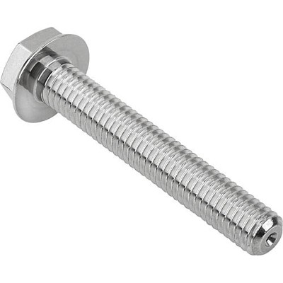 KIPP - SECHSKANTSCHRAUBE NIEDRIGER KOPF, GEWINDE DURCHGÄNGIG M03X8, SW=5,5, EDELSTAHL A4 1.4404 POLIERT