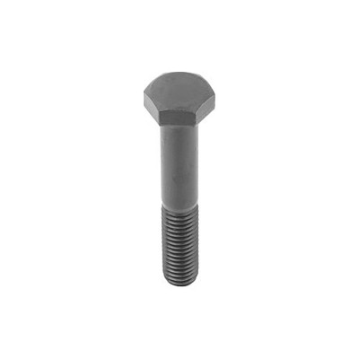 KIPP - SECHSKANTSCHRAUBE MIT SCHAFT DIN931, ISO4014 M20X70, SW=30, STAHL 8.8 BLANK (SCHWARZ)