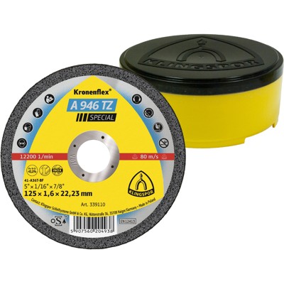 KLINGSPOR - Trennscheibe A 946 TZ, 115 x 1,6 x 22,23mm gerade, 25 Stück